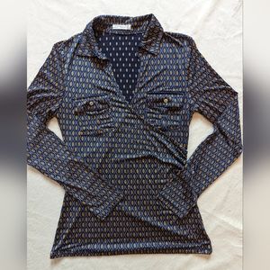 Retro Print Blouse size M